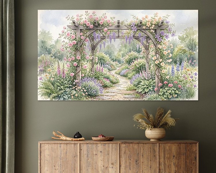 Example of the artwork in a room
