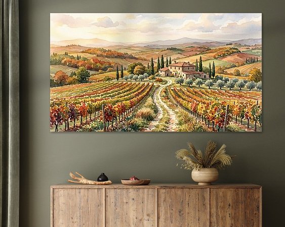 Example of the artwork in a room