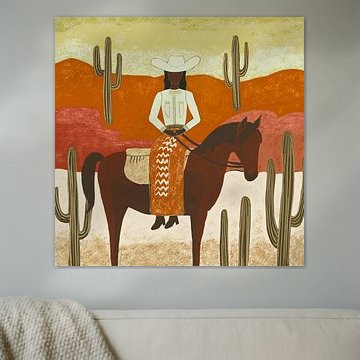 Cowgirl and hat by Bianca ter Riet