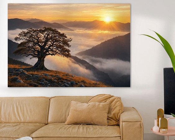 Example of the artwork in a room