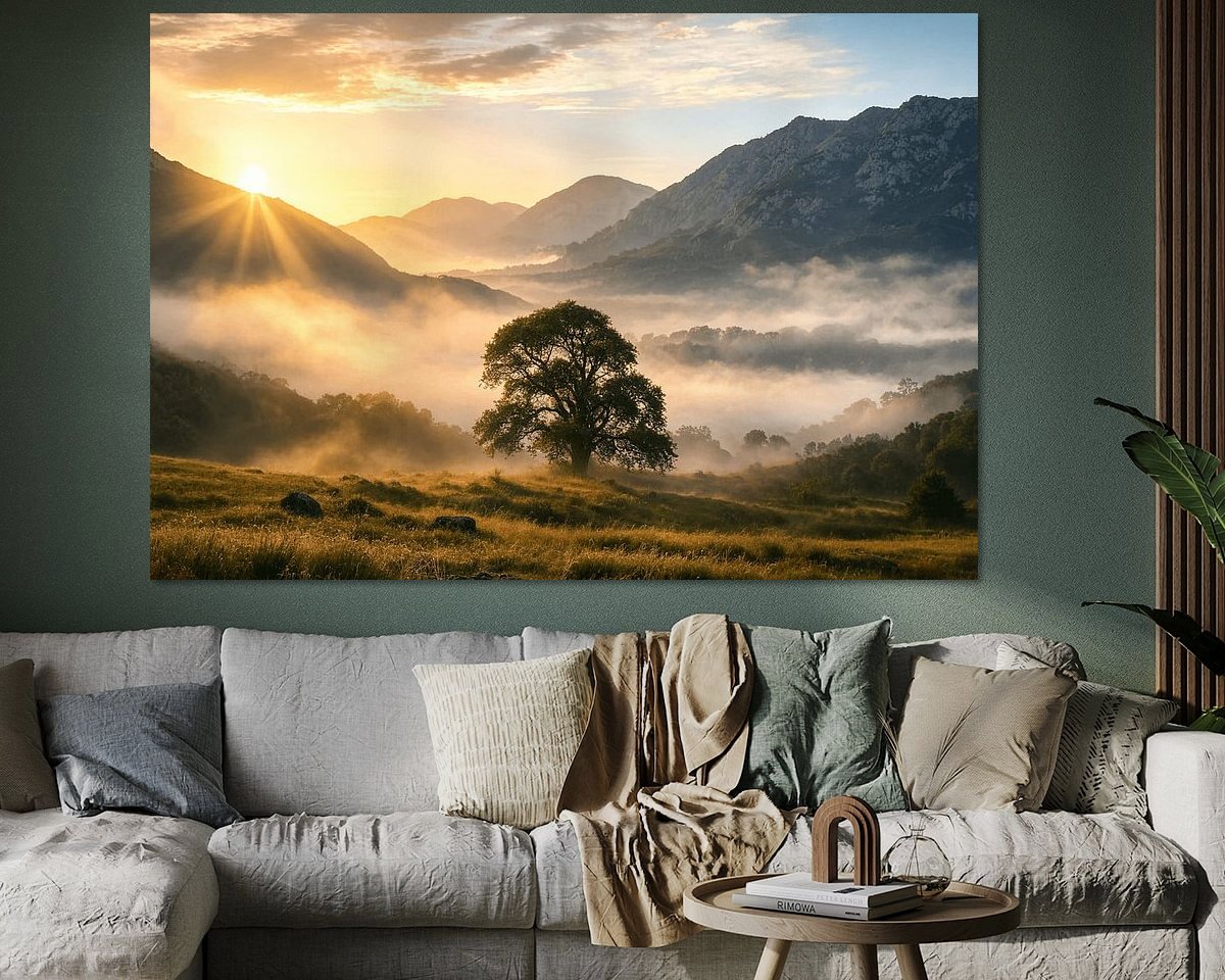 Example of the artwork in a room