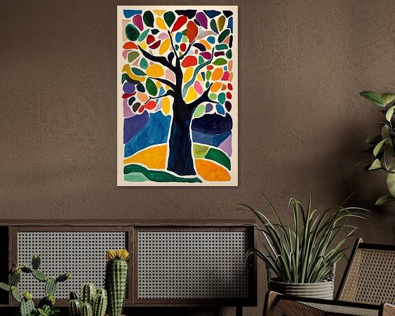 Example of the artwork in a room