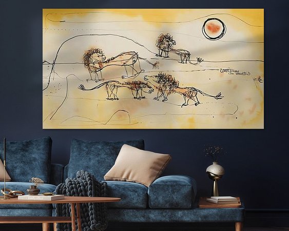 Example of the artwork in a room