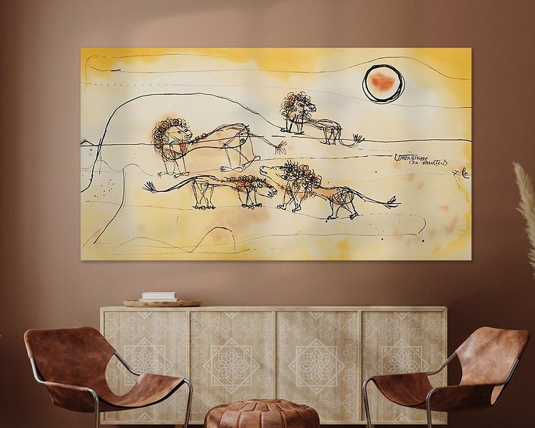 Example of the artwork in a room