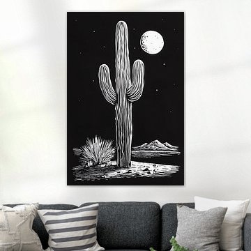 Cactus Full Moon by VETTORICA
