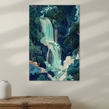Kaskade im verborgenen Wald