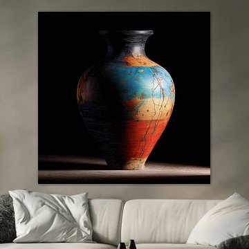 Fast zerbrochene Vase in Farbe von TheXclusive Art