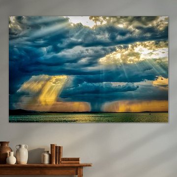 Gewitter auf dem Bodensee von Dieter Walther