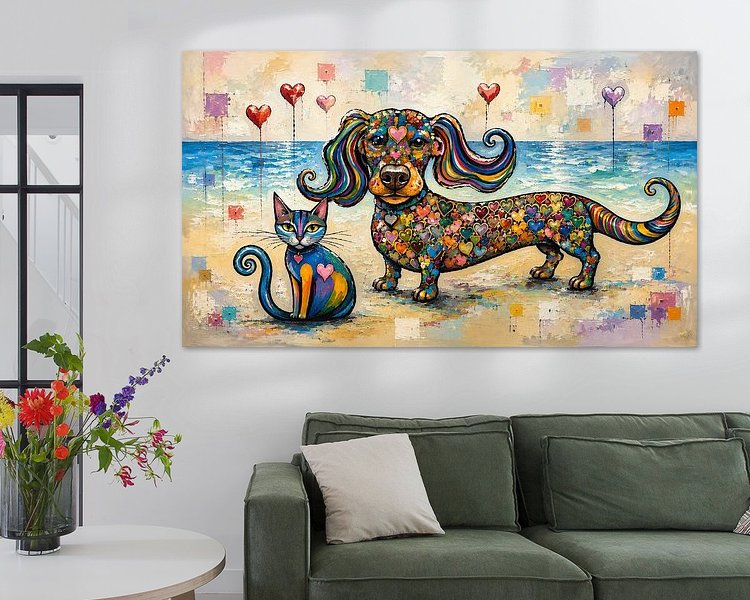 Example of the artwork in a room