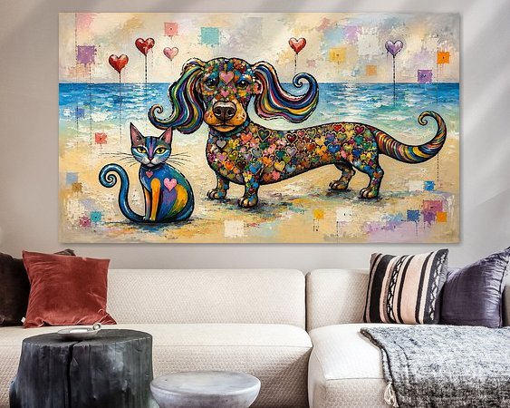 Example of the artwork in a room