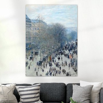 Menschenmenge auf dem Boulevard in Paris von Refugio King
