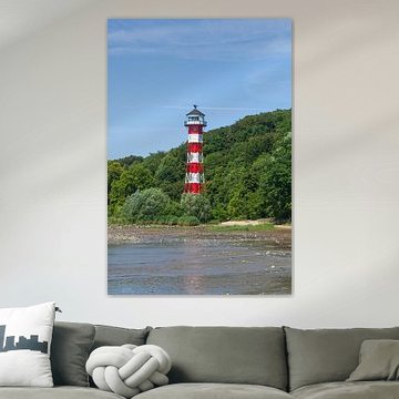 Vuurtoren Rissen (onderlicht), Rissen, Hamburg, Duitsland