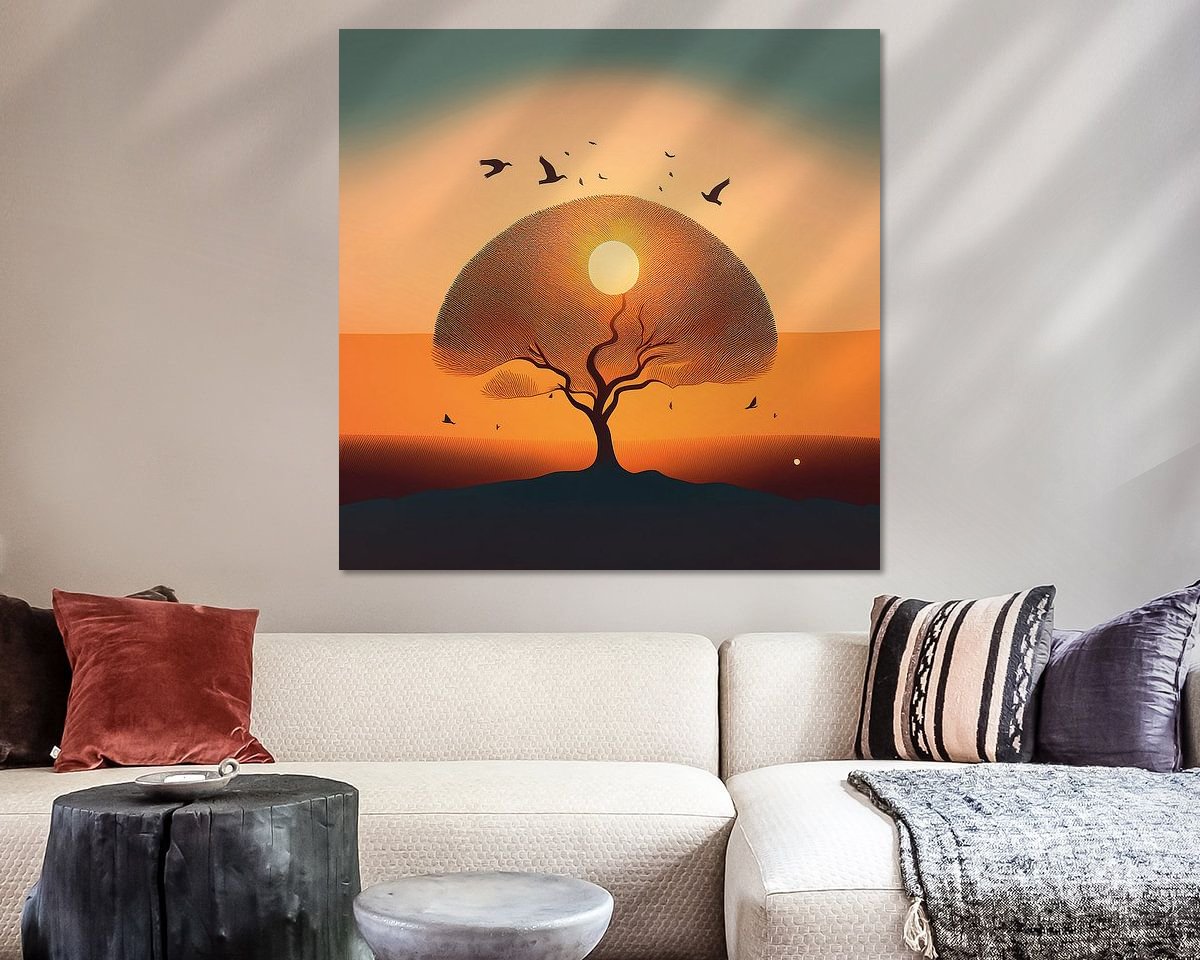 Example of the artwork in a room