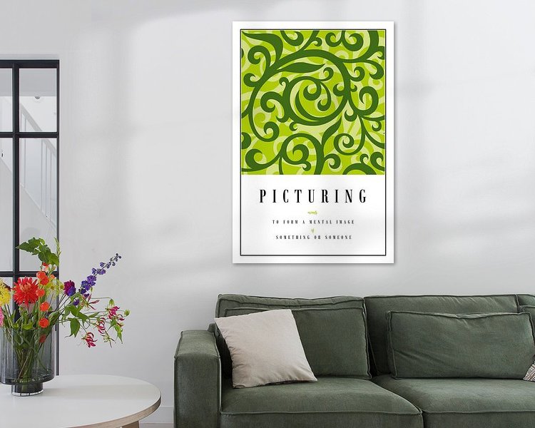 Example of the artwork in a room