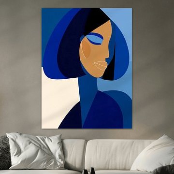 Woman in Cobalt van Color Square
