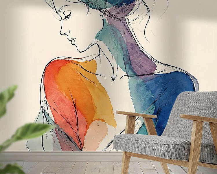 Example of the artwork in a room
