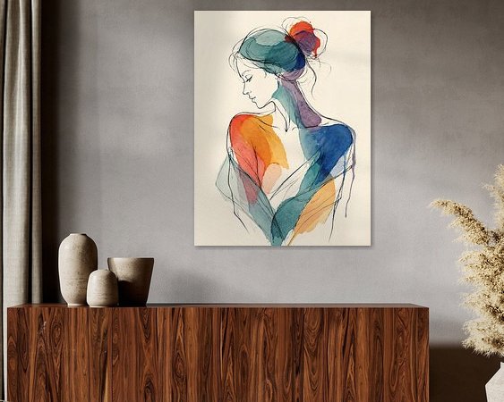 Example of the artwork in a room