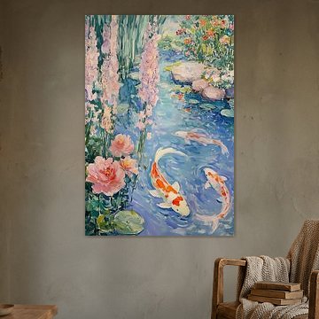 Bassin de koïs I sur Camelia Burton