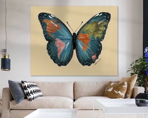 Example of the artwork in a room