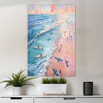 Surf turquoise vu d'en haut sur Guadalupe Swann