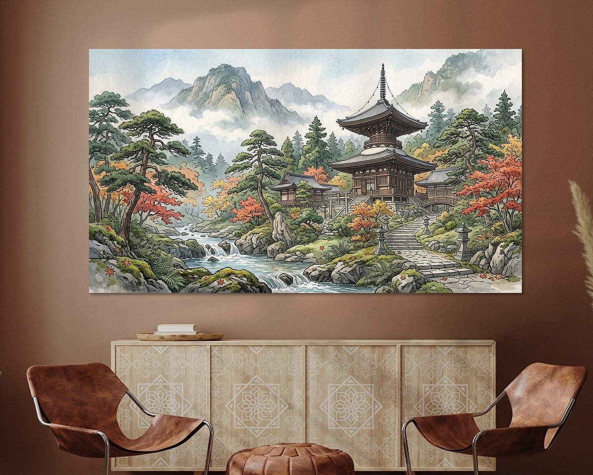Example of the artwork in a room
