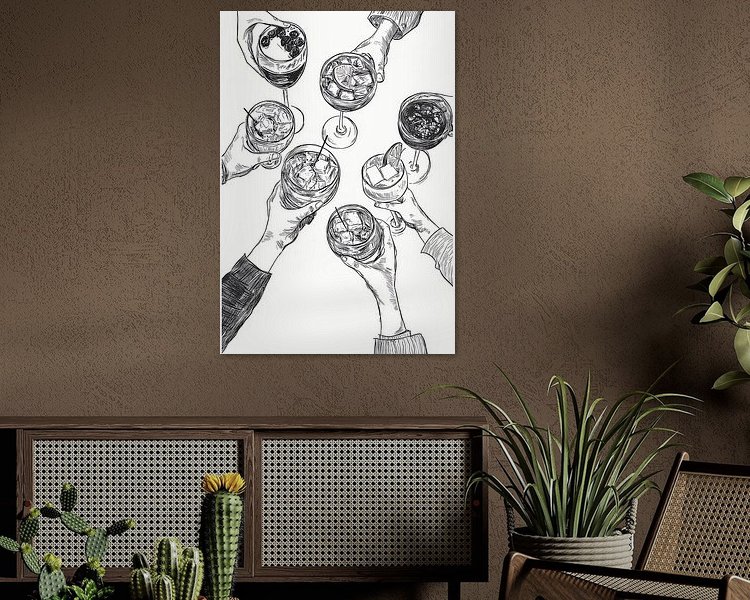 Example of the artwork in a room