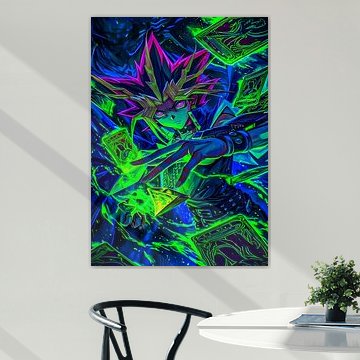 Neon Shadow Duelist by B A G O G O N G