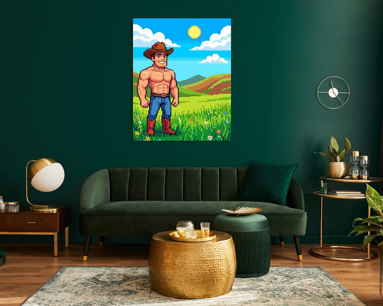 Example of the artwork in a room