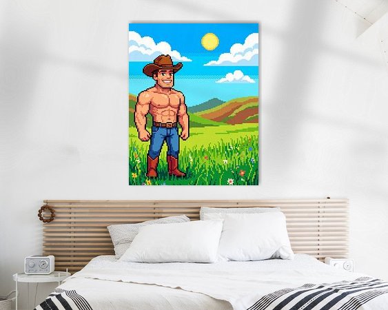Example of the artwork in a room