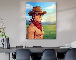 Example of the artwork in a room