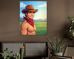 Example of the artwork in a room