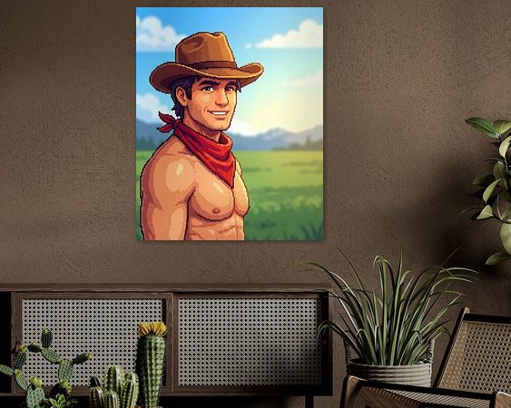 Example of the artwork in a room
