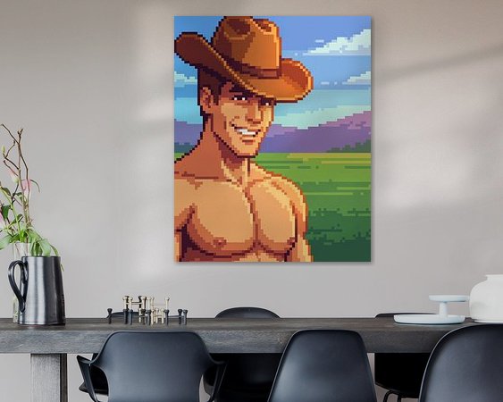 Example of the artwork in a room