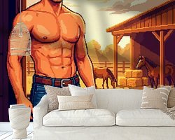 Example of the artwork in a room