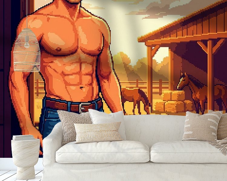 Example of the artwork in a room