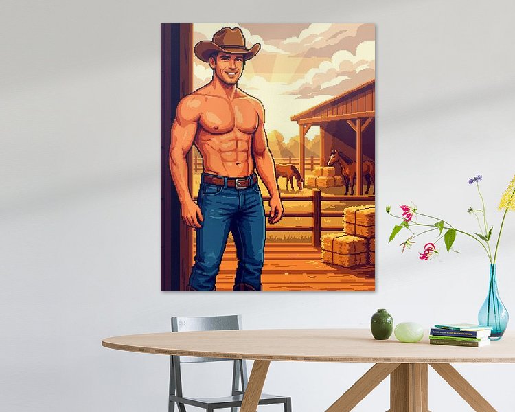 Example of the artwork in a room
