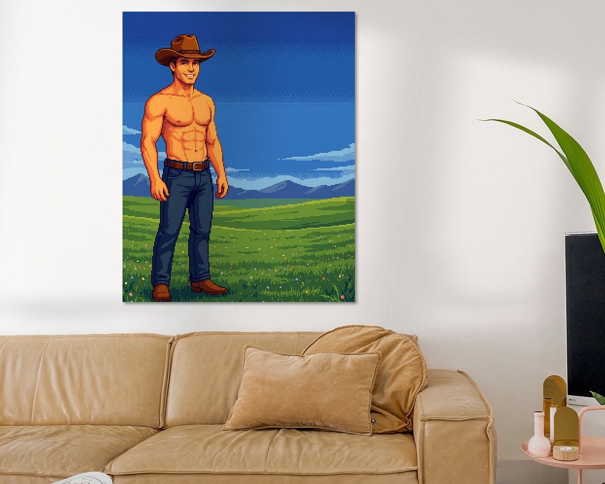 Example of the artwork in a room