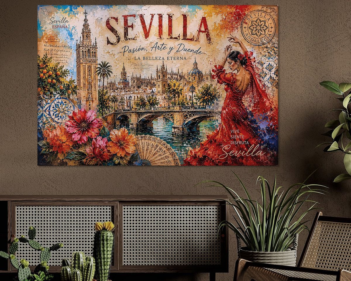 Example of the artwork in a room