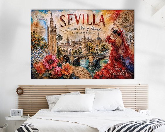 Example of the artwork in a room