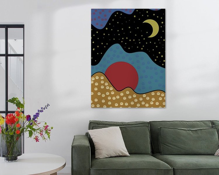 Example of the artwork in a room