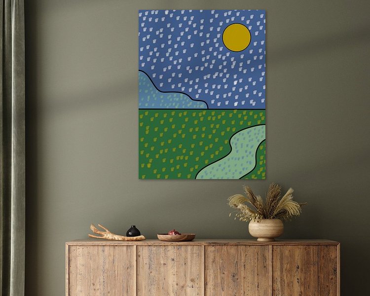 Example of the artwork in a room