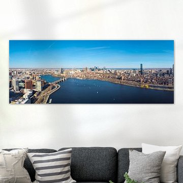 Sailing on the Charles River – a panoramic view of Boston by Thomas Röell