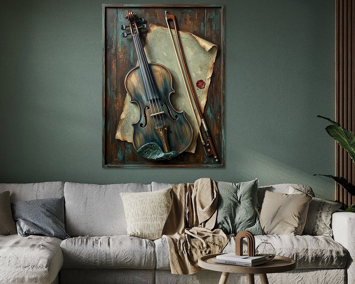 Example of the artwork in a room