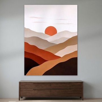 Terracotta Mountain Sunrise by Satu Asa