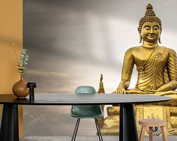 Buddha statue, Phuket (COLOUR) by Raymond Gerritsen