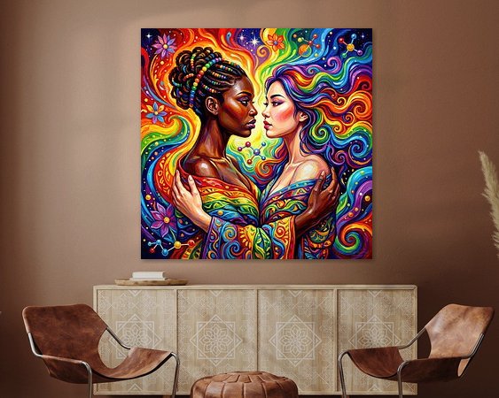 Example of the artwork in a room