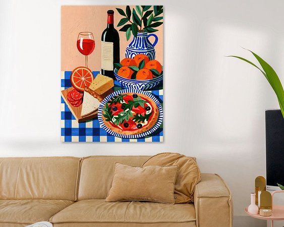 Example of the artwork in a room