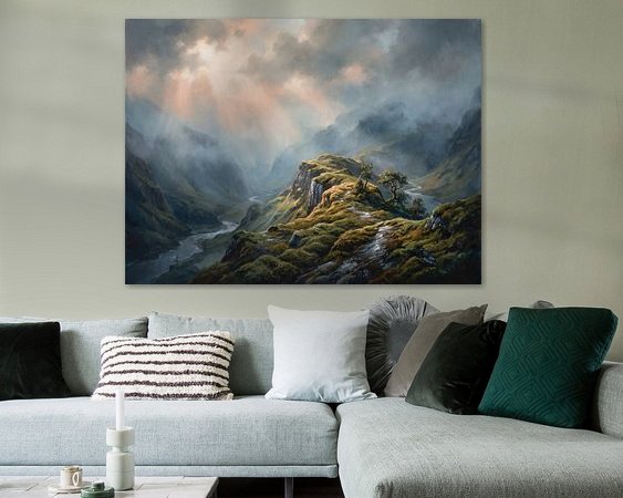 Example of the artwork in a room