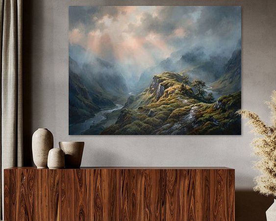 Example of the artwork in a room