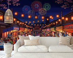 Example of the artwork in a room